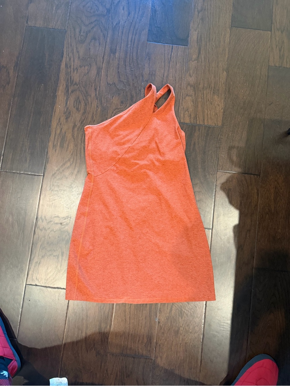 Beyond Yoga One-Shoulder Orange Dress